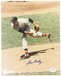 1961-63 Gene Conley Boston Red Sox Autographed 8x10 Color Photo *JSA*