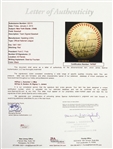 1948 New York Giants Team Signed ONL Frick w/ 23 Signatures Including Leo Durocher, Johnny Mize & More (*JSA Full Letter*)