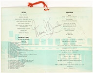 1968 Milwaukee Auditorium Hall of Fame Dinner Signed Program