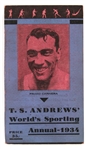 1934 TS Andrews World Sporting Annual w/ Primo Carnera Cover