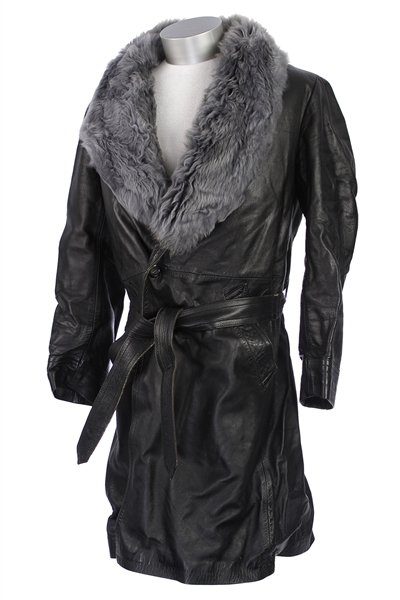 1976 Pete Rose Cincinnati Reds Signed Personal Collection Fur Collared Leather Coat (MEARS LOA/JSA/Gary Waits Letter)