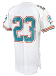 1990 #23 Miami Dolphins Game Worn White Jersey (MEARS LOA)
