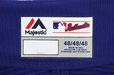 2015 Addison Russell Chicago Cubs Gold Batting Practice Jersey (MEARS LOA/MLB Hologram)
