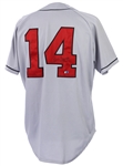 1999 Carlos Baerga Indianapolis Indians Signed Game Worn Road Jersey (MEARS LOA & PSA/DNA)