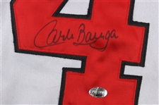 1999 Carlos Baerga Indianapolis Indians Signed Game Worn Road Jersey (MEARS LOA & PSA/DNA)
