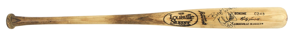 1986-89 Kirby Puckett Minnesota Twins Signed Louisville Slugger Professional Model Game Used Bat (MEARS A10/*Full JSA Letter*)