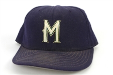 1997-98 Don Rowe Milwaukee Brewers Game Worn Cap (MEARS LOA)