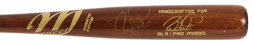 2003-04 Barry Larkin Cincinnati Reds Signed Marucci Professional Model Bat (MEARS LOA/JSA)