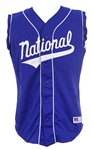 1993-96 Barry Larkin Cincinnati Reds National All Star Jersey Vest (MEARS LOA)