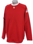 2009 Barry Larkin Team USA World Baseball Classic Long Sleeve Shirt (MEARS LOA)
