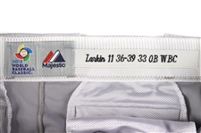 2013 Barry Larkin Brasil World Baseball Classic Road Uniform Pants (MEARS LOA)