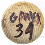 1986-89 Kirby Puckett Minnesota Twins Signed Louisville Slugger Professional Model Game Used Bat (MEARS A10/*Full JSA Letter*)