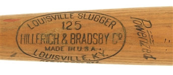 1958 Hank Aaron Milwaukee Braves H&B Louisville Slugger Professional Model World Series Game Used Bat (MEARS A10)