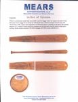 1958 Hank Aaron Milwaukee Braves H&B Louisville Slugger Professional Model World Series Game Used Bat (MEARS A10)