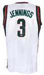 2009-10 Brandon Jennings Milwaukee Bucks Signed Jersey (PSA/DNA)