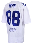 1990s  Michael Irvin Dallas Cowboys Signed Embroidered Career Accomplishments Jersey (Player Hologram/Mrak Sports) 5/89