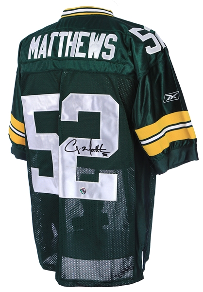 2010s Clay Matthews Green Bay Packers Signed Jersey (Player Hologram)