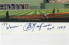 1995 Carl Yastrzemski Boston Red Sox Signed 15 x 36 Lithpograph (JSA) 383/600