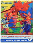 1971 (March 8) Muhammad Ali Joe Frazier Madison Square Garden Heavyweight Title Fight Program