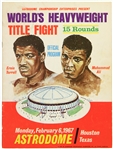1967 (February 6) Muhammad Ali Ernie Terrell Houston Astrodome Heavyweight Title Fight Program