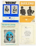 1971-75 Muhammad Ali Joe Frazier World Heavyweight Champion Closed Circuit Fight Programs - Lot of 3