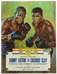 1964 (February 25) Muhammad Ali Sonny Liston Closed Circuit Heavyweight Title Fight Program 