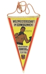 1966 (September 10) Muhammad Ali Karl Mildenberger 10" Heavyweight Title Fight Pennant 