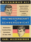 1966 (September 10) Muhammad Ali Karl Mildenberger German Language Heavyweight Title Fight Program