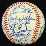 1991 Chicago Cubs Team Signed ONL White Baseball w/ 28 Signatures Including Greg Maddux, Ryne Sandberg, Andre Dawson & More (JSA)
