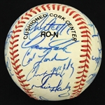 1991 Chicago Cubs Team Signed ONL White Baseball w/ 28 Signatures Including Greg Maddux, Ryne Sandberg, Andre Dawson & More (JSA)
