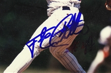 1960's-2000's Chicago Cubs White Sox Memorabilia Collection - Lot of 26 w/ Ernie Banks Signed Cap, 6 x 9 Player Photos, Cub Power Bumper Stickers & More