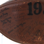 1933 Michigan Wolverines Team Signed Wilson Big Ten Champs Football (JSA Full Letter)