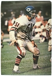 1968-2017 Dick Butkus Chicago Bears & Chicago Cubs Family Day Baseball Card Posters - Lot of 5 w/ Lee Smith Signature (JSA)