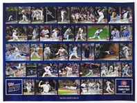 1968-2017 Dick Butkus Chicago Bears & Chicago Cubs Family Day Baseball Card Posters - Lot of 5 w/ Lee Smith Signature (JSA)