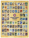 1968-2017 Dick Butkus Chicago Bears & Chicago Cubs Family Day Baseball Card Posters - Lot of 5 w/ Lee Smith Signature (JSA)