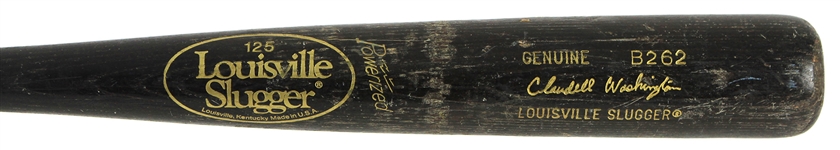 1986-88 Claudell Washington New York Yankees Louisville Slugger Professional Model Game Used Bat (MEARS LOA)