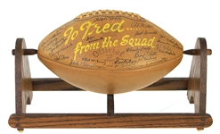 1948 Michigan Wolverines Team Signed Rawlings Rose Bowl Painted Football (JSA Full Letter)