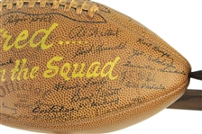 1948 Michigan Wolverines Team Signed Rawlings Rose Bowl Painted Football (JSA Full Letter)