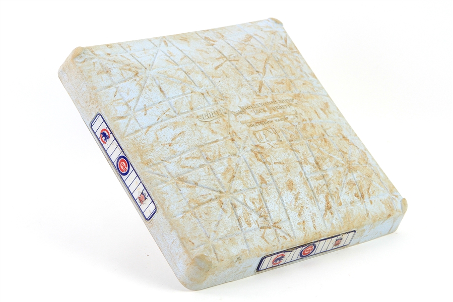 2015 (July 26-28) Chicago Cubs Wrigley Field Game Used Base (MEARS LOA/MLB Hologram)