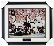 1990s Walter Payton Chicago Bears Signed 23" x 27" Framed Photo (Steiner) 366/1993