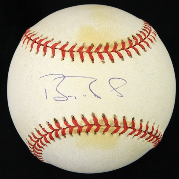 1993-94 Barry Bonds San Francisco Giants Signed ONL White Baseball (JSA)