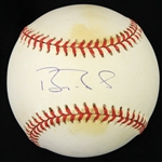 1993-94 Barry Bonds San Francisco Giants Signed ONL White Baseball (JSA)
