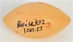 1997 Reggie White Green Bay Packers Signed Foamation Cheesehead Football (JSA)