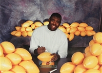 1997 Reggie White Green Bay Packers Signed Foamation Cheesehead Football (JSA)