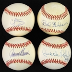 1980s-2000s Signed Baseball Collection - Lot of 4 w/ Johnny Bench, Bob Gibson, Brooks Robinson & Curt Schilling (JSA)