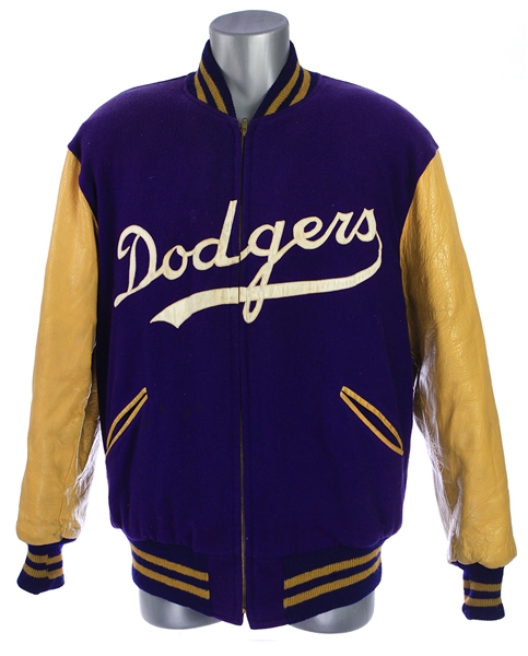 1951-52 Brooklyn Dodgers Game Worn Warm Up Jacket (MEARS LOA)