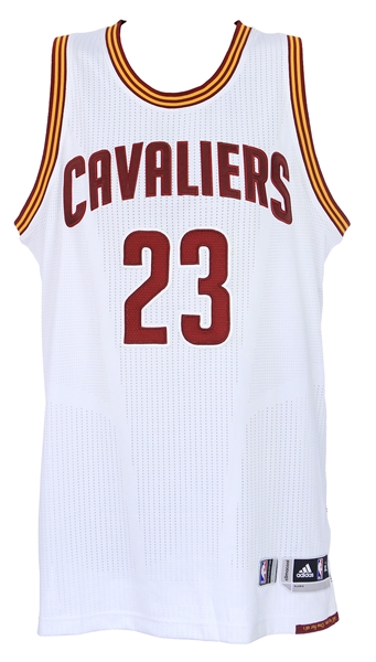 2016 LeBron James Cleveland Cavaliers NBA Finals Home Jersey (MEARS A5)