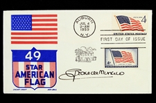 1959 Grace de Monaco Signed 49 Star American Flag First Day of Issue Envelope (JSA)