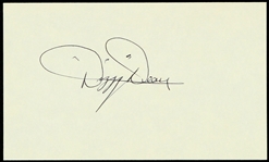1950s Dizzy Dean St. Louis Cardinals Signed 3" x 5" Index Card (JSA)