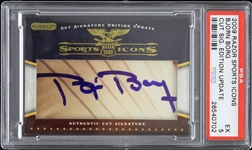 2009 Bjorn Borg Signed Razor Sports Icons Trading Card (PSA Slabbed EX 5)